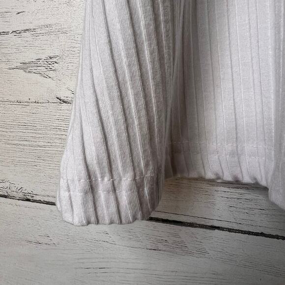 Free People FP Movement Top Womens Size S/P White Wide Ribbed Tank Summer - Picture 5 of 16